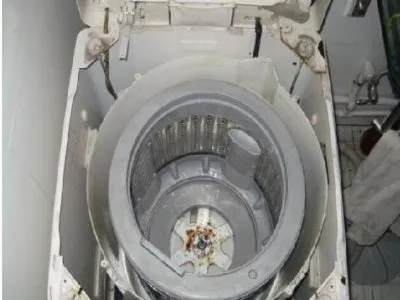 洗衣机顺时针转就发生异响(图1)