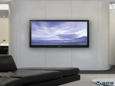 电视机不打孔怎么挂墙上(图1) 电视机不打孔怎么挂墙上(图1)