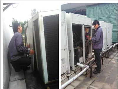 空气能热水器拆机收氟示步骤